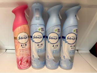 Febreze Air mist all 4 x $10