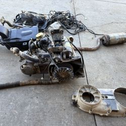 Sell Today - 260cc Atv Engine Complete With Harness / Radiator / & More