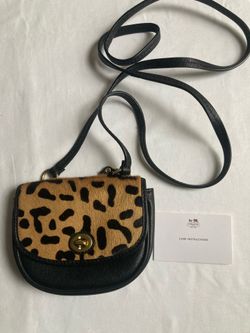 COACH Park haircalf mini crossbody bag