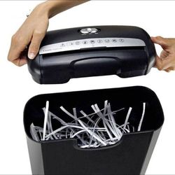 Commercial Office Shredder Paper Destroy Crosscut Heavy-duty Cd Dvd Credit Card Black