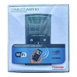 Toshiba, CAMILEO AIR10 WiFi HD Camcorder + 16GB SD Card TESTED/Works Great