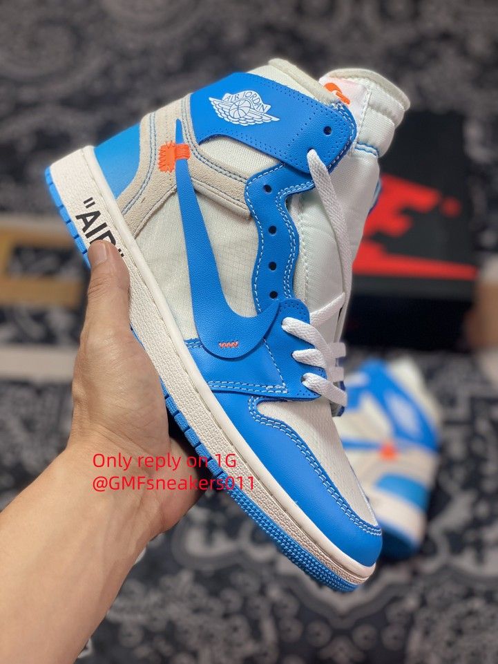Off-White x Air Jordan 1 Retro High OG”UNC“AJ1