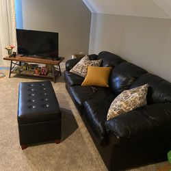 Couch Ottoman and Table