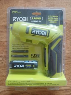 RYOBI USB Lithium Screwdriver Kit FVD50K – New Sealed