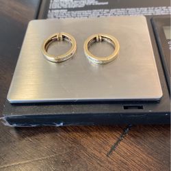 Beatiful Earrings Real Gold Hoop