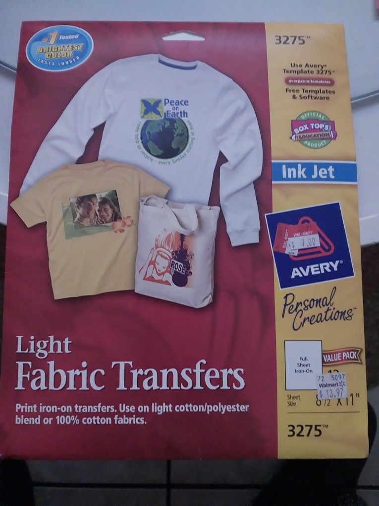 Avery Brand T-SHIRT Transfer Sheets