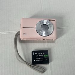 Better Life 44MP Portable Compact Digital Camera - Pink