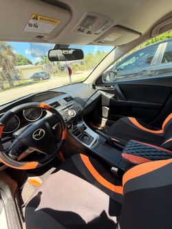 Mazda 3 with Custom Orange and Black Interior