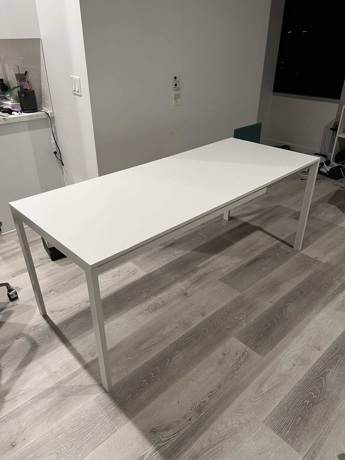 IKEA VANGSTA Extendable Table, White