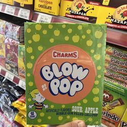Charms Sour Apple Blow Pop 48 CT