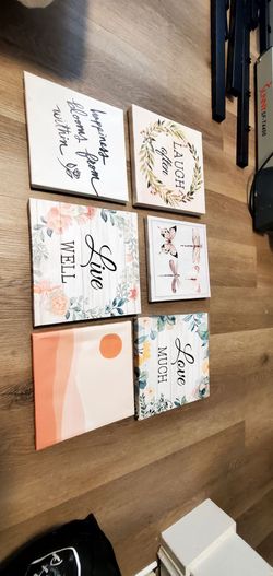 Canvas wall art girls room