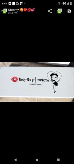 BETTY BOOP INVICTA WATCH LIMITED EDITION