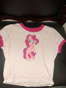 Hot topic pinkie pie cropped tee my little pony