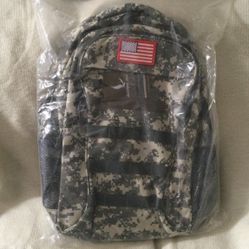Outdoor Plus Camo Backpack With USB Charging Port