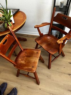 Mid century Cushman Colonial Dining Chairs.