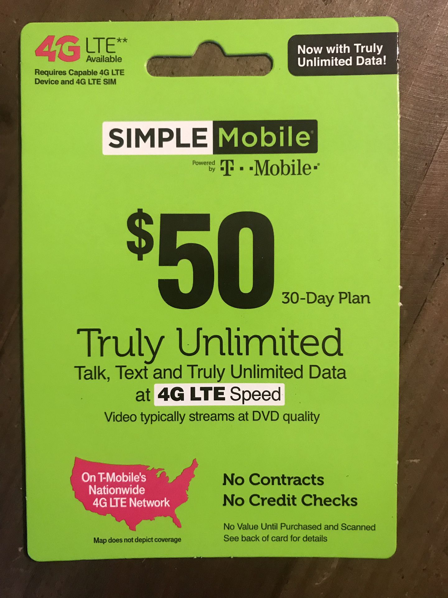 Simple Mobile unlimited card