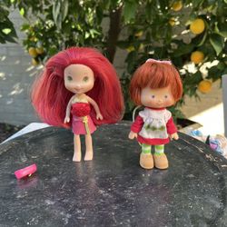 🍓 Vintage Strawberry Shortcake Dolls Lot – Strawberry Shortcake & Raspberry Torte (Scented, 1980s)  ⸻  Description  Lot of two vintage Strawberry Sho