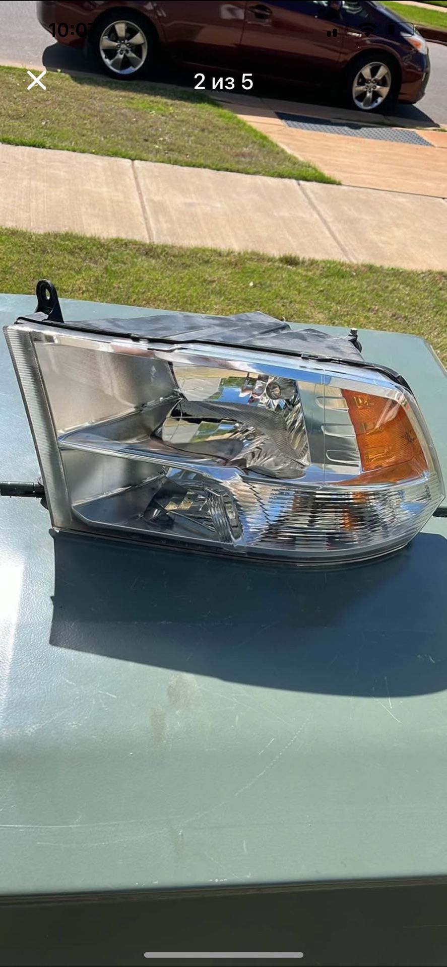 09-12 DODGE RAM 1500 DRIVER LEFT SIDE QUAD HALOGEN HEADLIGHT LAMP