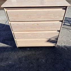 4 Drawer Wooden Dresser