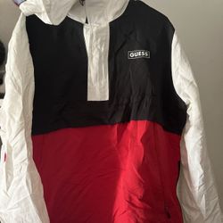 Guess Windbreaker With Hoodie