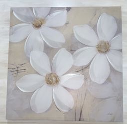 Canvas Flower Wall Art
