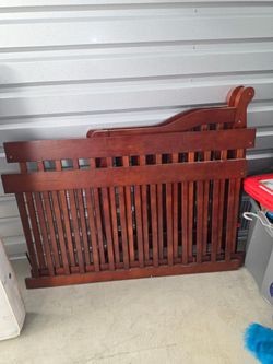 Wooden crib + mattress $250