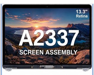 A2337 Replacement Screen 13.3" for MacBook Air 13 inch M1 2020 – Compatible with EMC 3598, MGN63, MGN73, MGN93, MGNA3, MGND3, MGNE3 – Full LCD Display