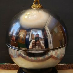 Vintage Midcentury Bowling Bar Server- 6 Shot Glass And Pump - HTF MCM