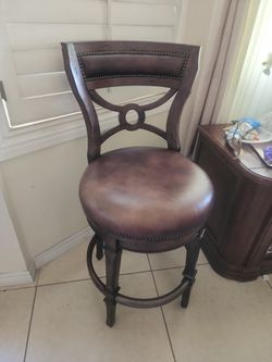 Leather upholstery height Barstool 2 pieces