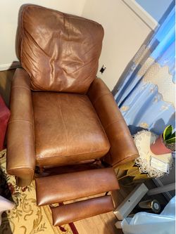 Brown recliner