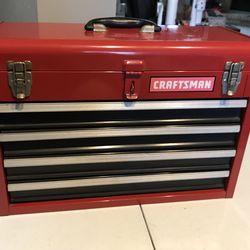 Vintage craftsman  4 Drawer  portable toolbox