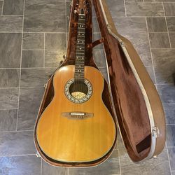 Vintage 1976 Ovation Custom Balladeer Model 1612-4 Acoustic/Electric Guitar w/Case