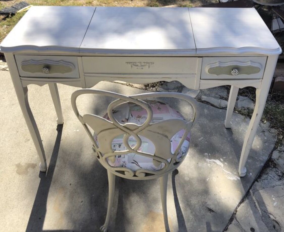 Antique French Provincial vanity / desk