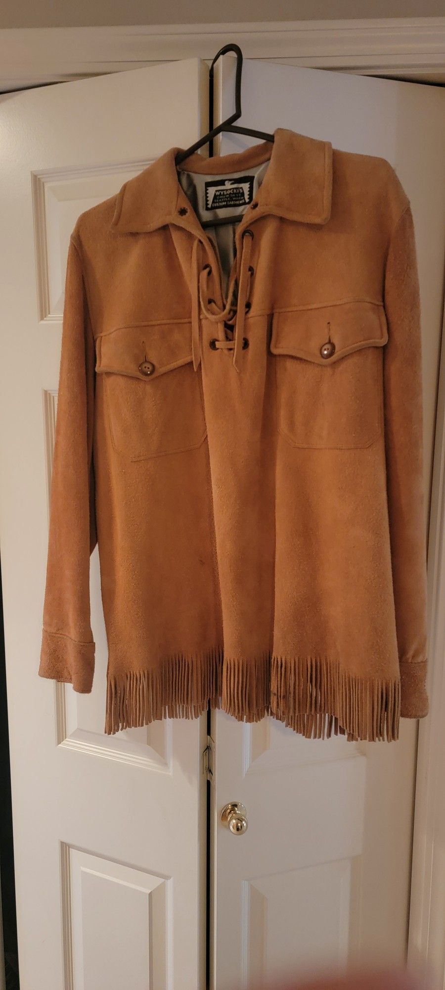 Leather Coat With Fringe