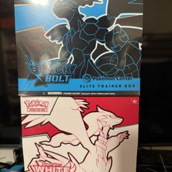 Black Bolt And White Flare Pokemon Center ETB