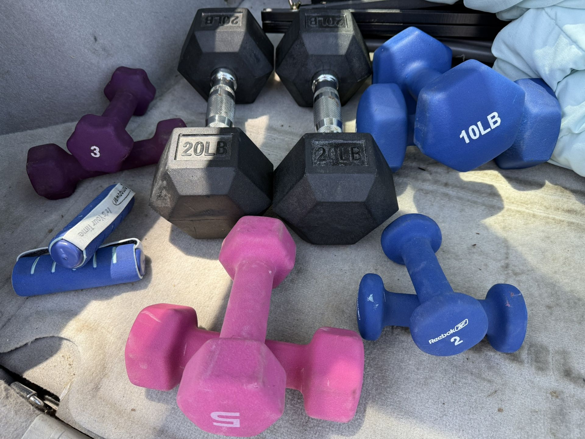 82lbs Misc dumbbells