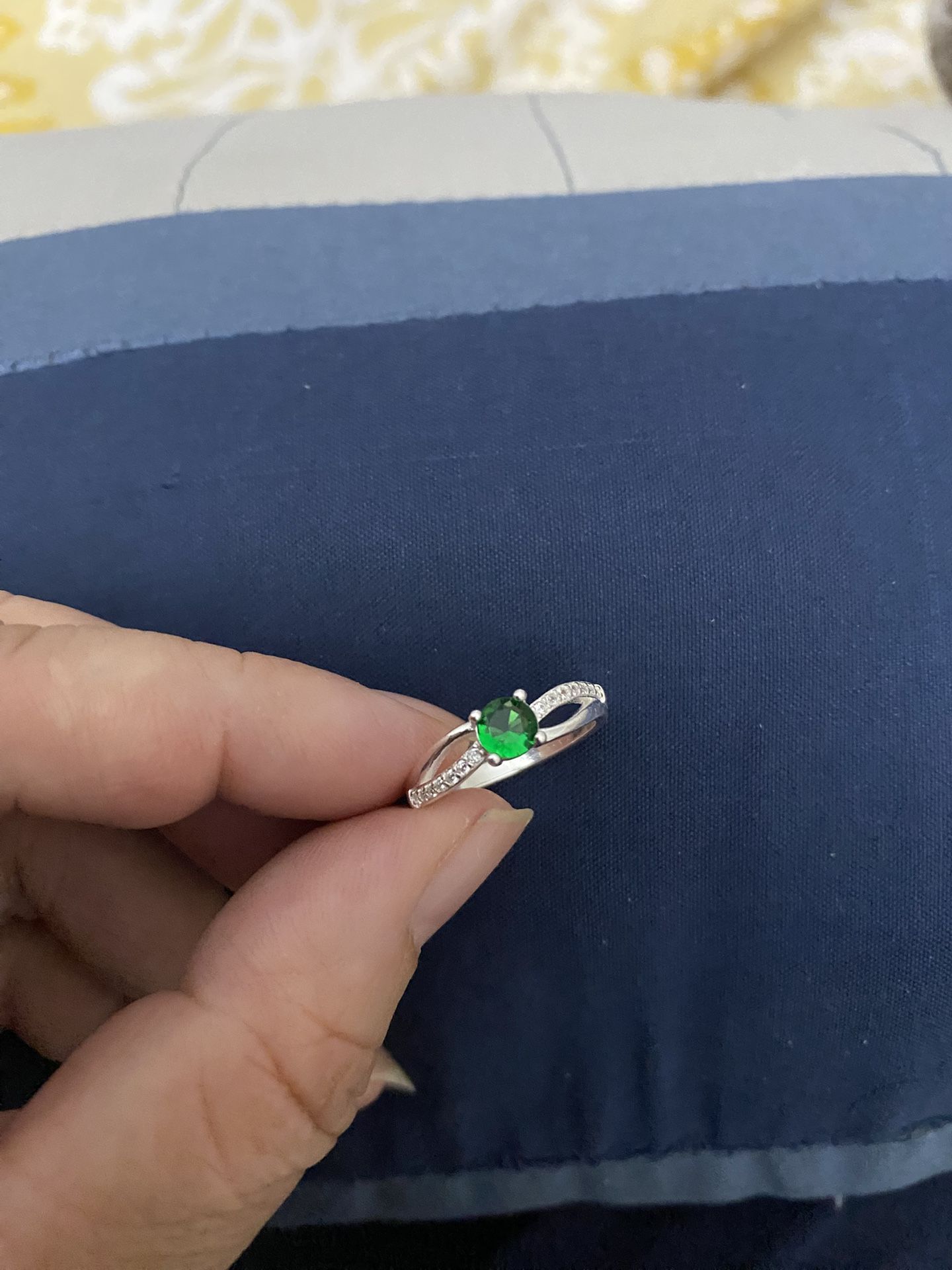 Real 925 Sterling Silver Wedding Ring Size 6