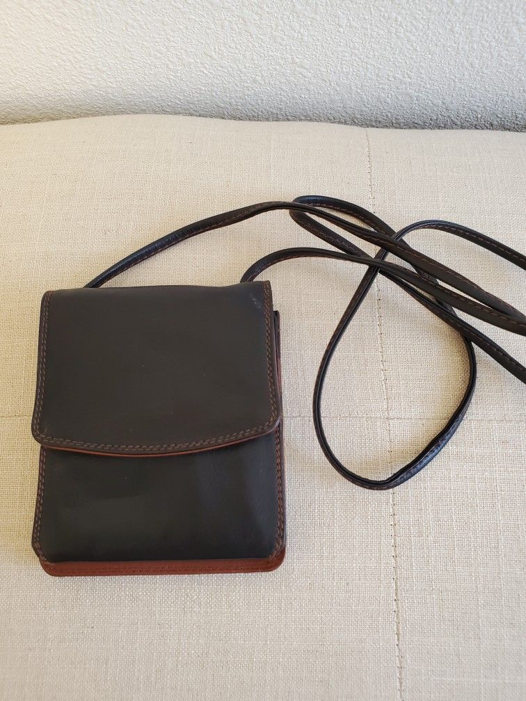 Derek Alexander Half Flap Small Leather Crossbody