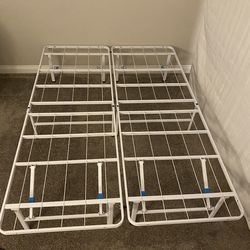 NICE WHITE FOLDABLE 2xTWIN / FULL SIZE BED FRAME!