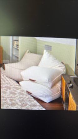 2 Beige Bean Bags