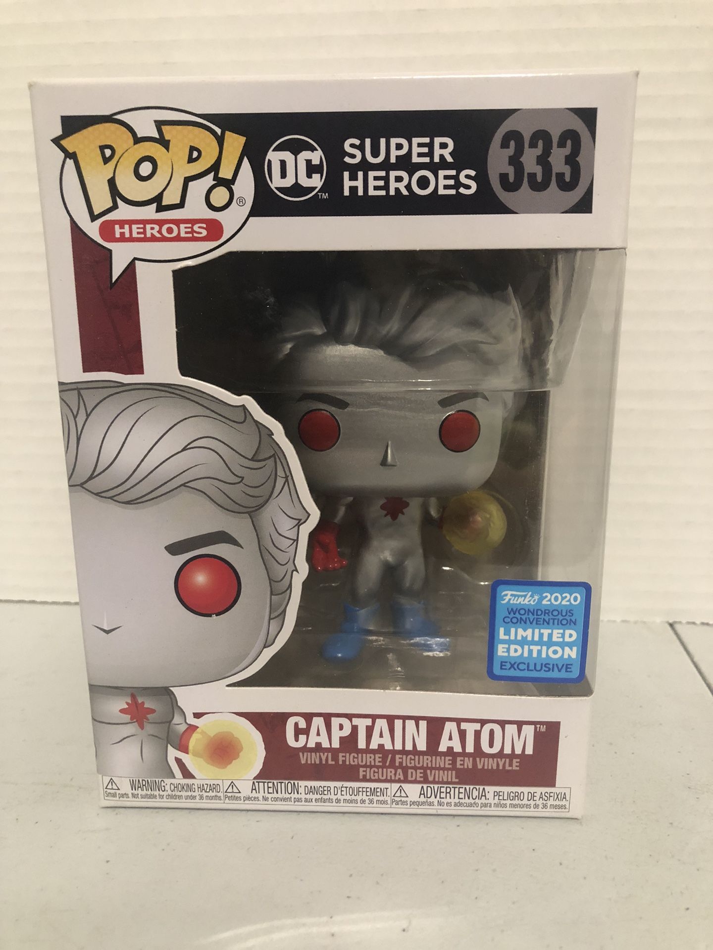 Funko POP! DC Super Heroes Captain Atom #(contact info removed) Wondrous Convention Lmt Edt