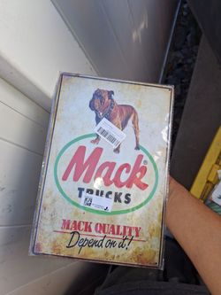 Mack Trucks Vintage-Style Metal Sign