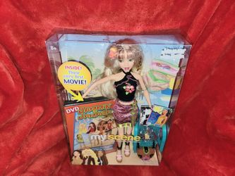MY SCENE 2003 DELANCEY JAMMIN IN JAMAICA BARBIE DOLL WITH DVD NEW IN DAMAGED BOX--PRICE IS FIRM