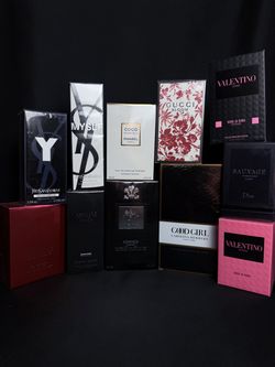 Designer Colognes & Perfumes – Dior, YSL, Chanel, Creed, Baccart, Valentino, Versace, Good Girl