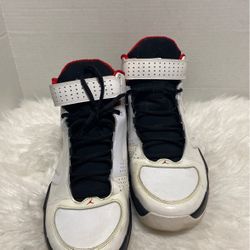 Air Jordan BCT Mid White Black Red Men's Basketball Shoes Size 11.5