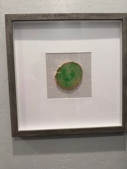 Green Agate Frame Art Set