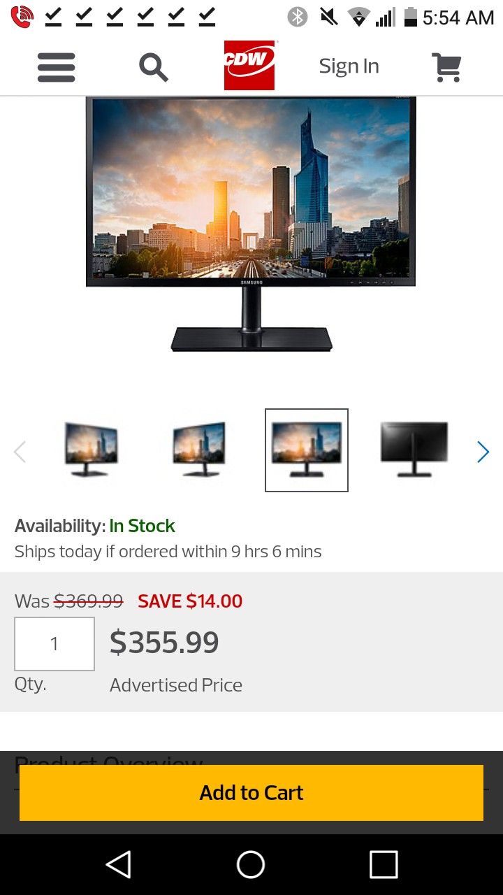 Samsung SyncMaster 32 in monitor brand new $399