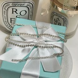 Tiffany & Co. Return To Tiffany Beaded Necklace in Sterling Silver NEW $375