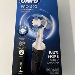 Brand New - Oral B Pro 500 Rechargeable 