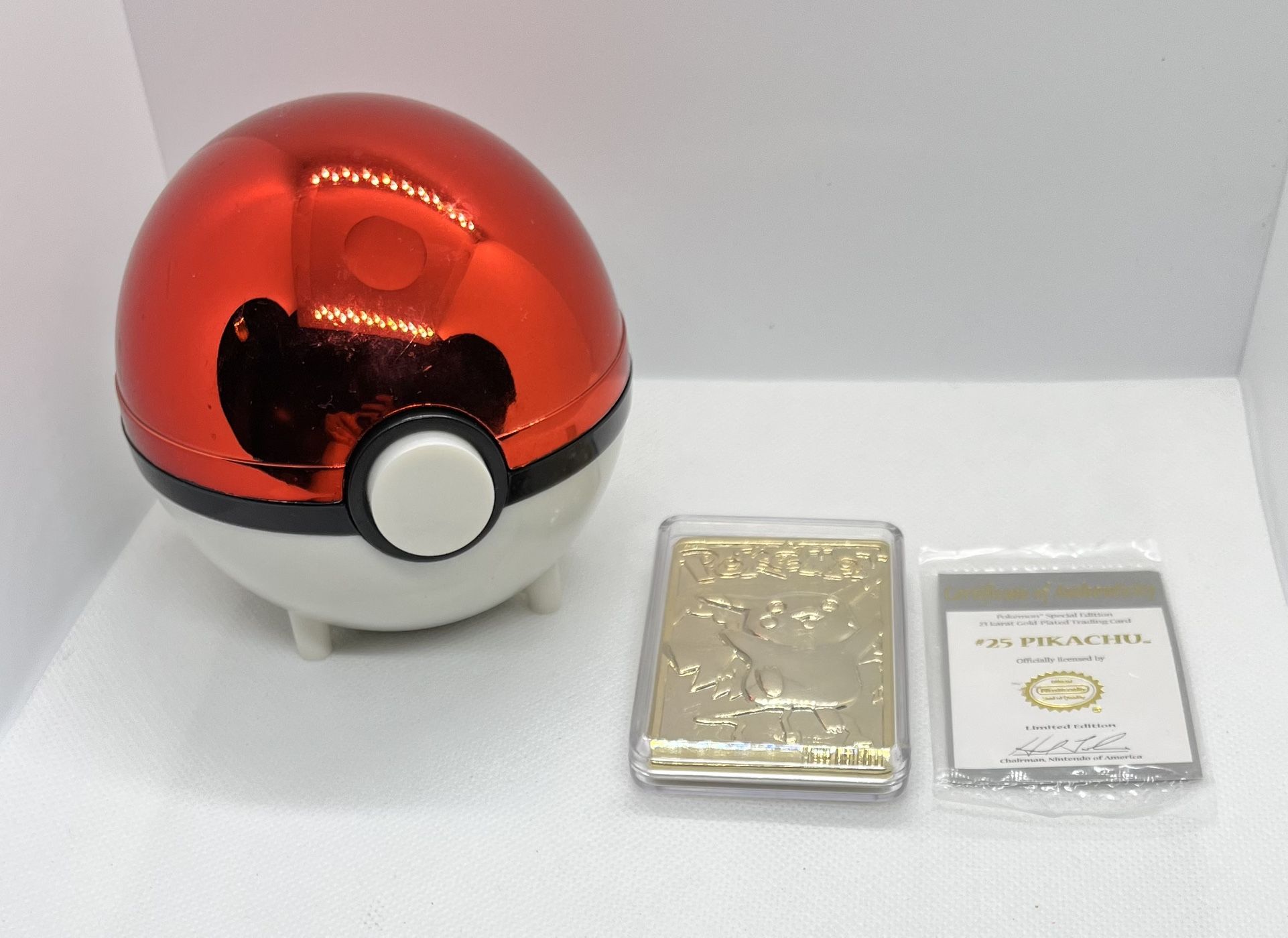 Pikachu #25 (1999) Pokemon Burger King 23K Gold Plated